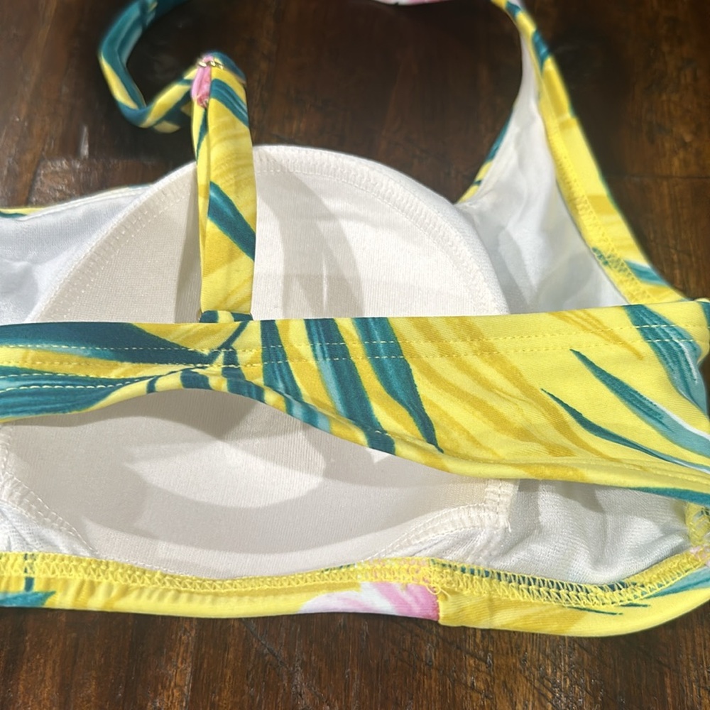 Square Neck Bikini Top - Kona Sol Tropical Size M - Picture 9 of 9